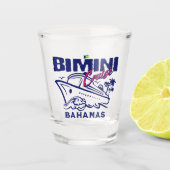 Bahamas Souvenir Geschenk : Bimini Bahamas Cruise Schnapsglas (Vorderseite)