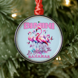 Bahamas Souvenir Geschenk : Bimini Bahamas Flaming Ornament Aus Metall