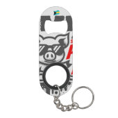 Bahamas Souvenir-Geschenk: Bimini Bahamas schwimme Mini Flaschenöffner (Rückseite)