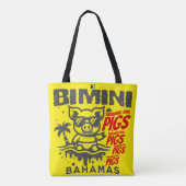 Bahamas Souvenir-Geschenk: Bimini Bahamas schwimme Tasche (Rückseite)