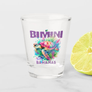 Bahamas Souvenir Geschenk: Bimini Bahamas Sea Turt Schnapsglas