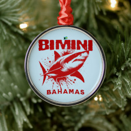 Bahamas Souvenir Geschenk: Bimini Bahamas Shark Fi Ornament Aus Metall