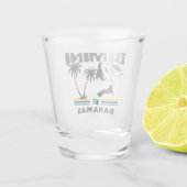 Bahamas Souvenir-Geschenk: Bimini Bahamas Unabhäng Schnapsglas (Rückseite)