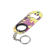 Bahamas Souvenir Geschenk: Eleuthera Bahama Mama Mini Flaschenöffner (Rückseite Schrägansicht)