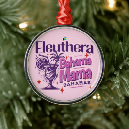 Bahamas Souvenir Geschenk: Eleuthera Bahama Mama Ornament Aus Metall