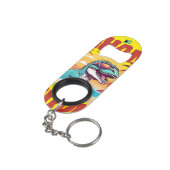 Bahamas Souvenir Geschenk : Eleuthera Bahama Sauru Mini Flaschenöffner (Rückseite Schrägansicht)