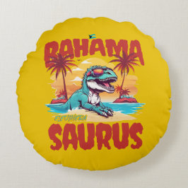 Bahamas Souvenir Geschenk : Eleuthera Bahama Sauru Rundes Kissen