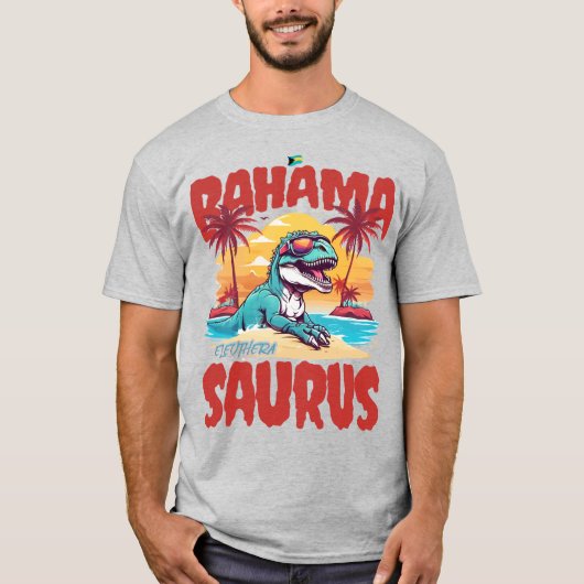 Bahamas Souvenir Geschenk : Eleuthera Bahama Sauru T-Shirt (Vorderseite)