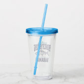 Bahamas Souvenir Geschenk : Eleuthera Bahamas Bone Acryltrinkbecher (Rückseite)