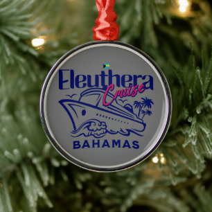 Bahamas Souvenir Geschenk : Eleuthera Bahamas Crui Ornament Aus Metall