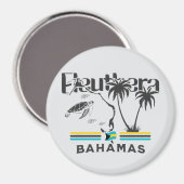 Bahamas Souvenir Geschenk: Eleuthera Bahamas Flagg Magnet (Vorderseite/Rückseite)