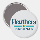 Bahamas Souvenir Geschenk: Eleuthera Bahamas Flagg Magnet (Vorderseite/Rückseite)