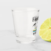 Bahamas Souvenir Geschenk: Eleuthera Bahamas Flagg Schnapsglas (Links)