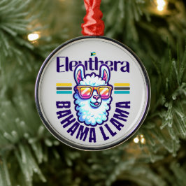 Bahamas Souvenir Geschenk : Eleuthera Bahamas Llam Ornament Aus Metall