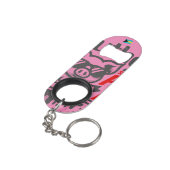 Bahamas Souvenir Geschenk : Eleuthera Bahamas Schw Mini Flaschenöffner (Rückseite Schrägansicht)