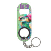 Bahamas Souvenir Geschenk : Eleuthera Bahamas Turt Mini Flaschenöffner (Rückseite)