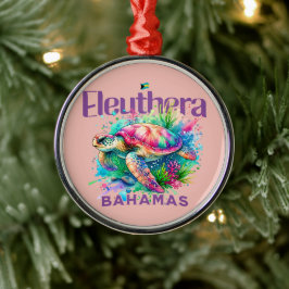 Bahamas Souvenir Geschenk : Eleuthera Bahamas Turt Ornament Aus Metall