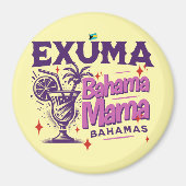 Bahamas Souvenir Geschenk: Exuma Bahamas Bahama Ma Magnet (Vorne)