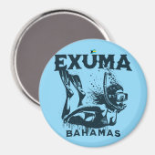 Bahamas Souvenir Geschenk: Exuma Bahamas Dive Magnet (Vorderseite/Rückseite)