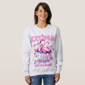 Bahamas Souvenir Geschenk : Exuma Bahamas Flamingo Sweatshirt (Vorne ganz)