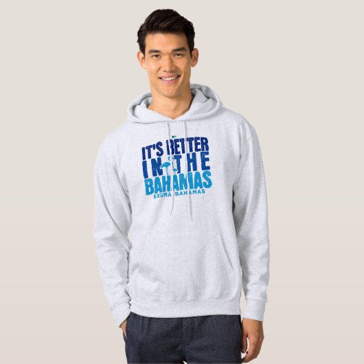 Bahamas Souvenir Geschenk: Exuma Bahamas Kreuzfahr Hoodie (Vorne ganz)