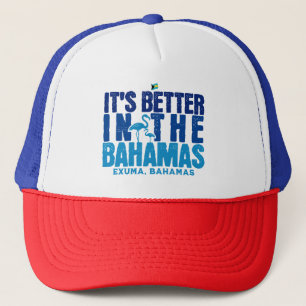 Bahamas Souvenir Geschenk: Exuma Bahamas Kreuzfahr Truckerkappe