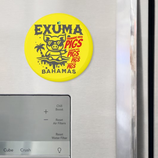 Bahamas Souvenir Geschenk: Exuma Bahamas Schwimmsc Magnet (In Situ (Kühlschrank))