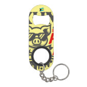 Bahamas Souvenir Geschenk: Exuma Bahamas Schwimmsc Mini Flaschenöffner (Rückseite)