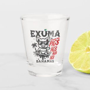 Bahamas Souvenir Geschenk: Exuma Bahamas Schwimmsc Schnapsglas