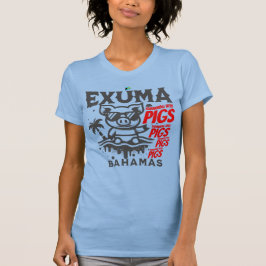 Bahamas Souvenir Geschenk: Exuma Bahamas Schwimmsc T-Shirt