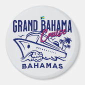 Bahamas Souvenir Geschenk: Grand Bahama Bahamas Cr Magnet (Vorne)