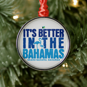 Bahamas Souvenir Geschenk: Grand Bahama Bahamas Cr Ornament Aus Metall