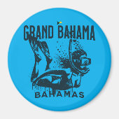 Bahamas Souvenir Geschenk: Grand Bahama Bahamas Di Magnet (Vorne)