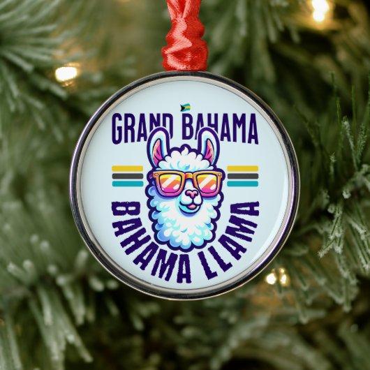 Bahamas Souvenir Geschenk: Grand Bahama Bahamas Ll Ornament Aus Metall (Baum)