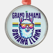 Bahamas Souvenir Geschenk: Grand Bahama Bahamas Ll Ornament Aus Metall (Vorne)