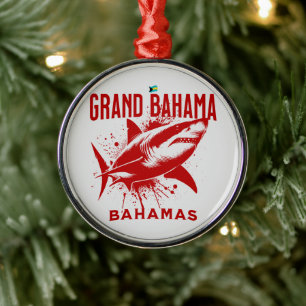 Bahamas Souvenir Geschenk: Grand Bahama Bahamas Sh Ornament Aus Metall