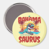 Bahamas Souvenir Geschenk: Grand Bahama Saurus T-R Magnet (Vorderseite/Rückseite)
