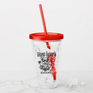 Bahamas Souvenir Geschenk: Grand Bahama Schwimmsch Acryltrinkbecher