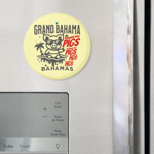 Bahamas Souvenir Geschenk: Grand Bahama Schwimmsch Magnet (In Situ (Kühlschrank))