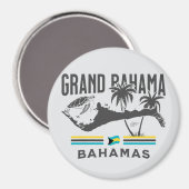 Bahamas Souvenir-Geschenk: Grand Bahama Unabhängig Magnet (Vorderseite/Rückseite)
