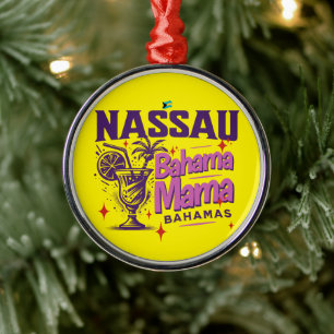 Bahamas Souvenir Geschenk: Nassau Bahamas Bahama M Ornament Aus Metall