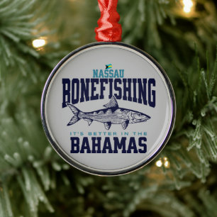 Bahamas Souvenir Geschenk: Nassau Bahamas Bonefish Ornament Aus Metall