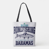 Bahamas Souvenir Geschenk: Nassau Bahamas Bonefish Tasche (Rückseite)