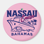 Bahamas Souvenir Geschenk : Nassau Bahamas Cruise Magnet (Vorne)