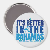 Bahamas Souvenir Geschenk : Nassau Bahamas Cruise Magnet (Vorderseite/Rückseite)