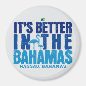 Bahamas Souvenir Geschenk : Nassau Bahamas Cruise Magnet (Vorne)