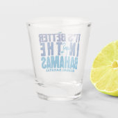 Bahamas Souvenir Geschenk : Nassau Bahamas Cruise Schnapsglas (Rückseite)