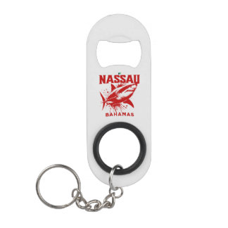 Bahamas Souvenir Geschenk: Nassau Bahamas Hai Fisc Mini Flaschenöffner