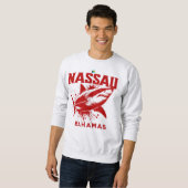 Bahamas Souvenir Geschenk: Nassau Bahamas Hai Fisc Sweatshirt (Vorne ganz)