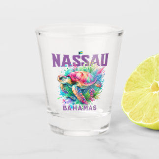 Bahamas Souvenir Geschenk: Nassau Bahamas Sea Turt Schnapsglas